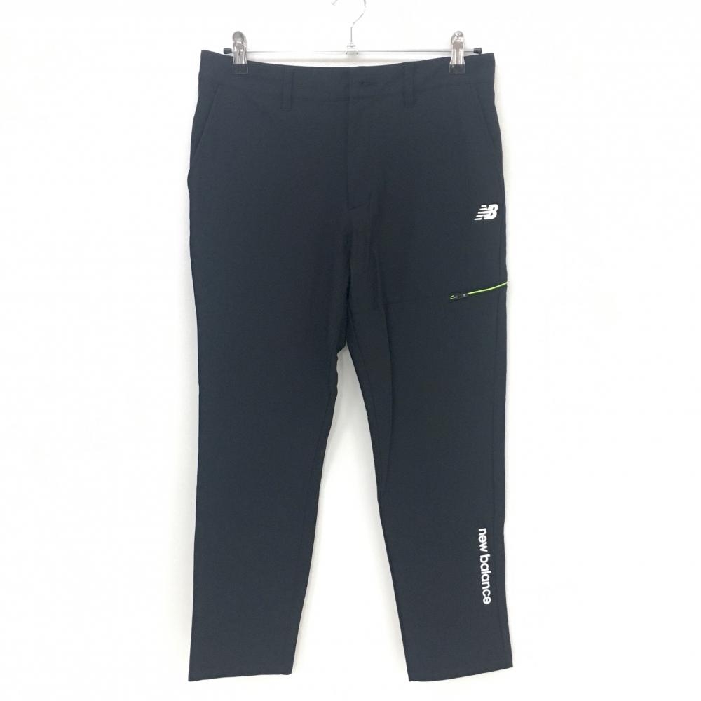 【美品】ニューバランス パンツ 黒 吸汗速乾 UVカット ストレッチ メンズ 4(M) ゴルフウェア 2024年モデル New Balance