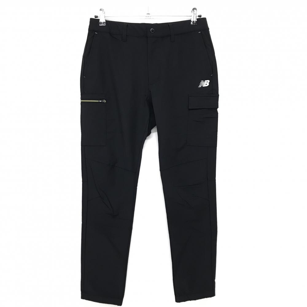 【超美品】ニューバランスゴルフ ナイロンカーゴパンツ 黒 ストレッチ メンズ 4(M) ゴルフウェア 2024年モデル New Balance