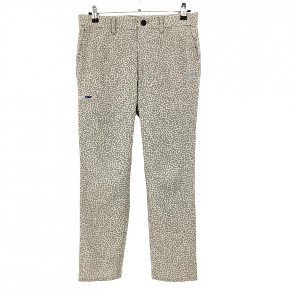 【超美品】ニューバランスゴルフ パンツ ベージュ×ライトブラウン 総柄 薄手 メンズ 4(M) ゴルフウェア 2024年モデル New Balance