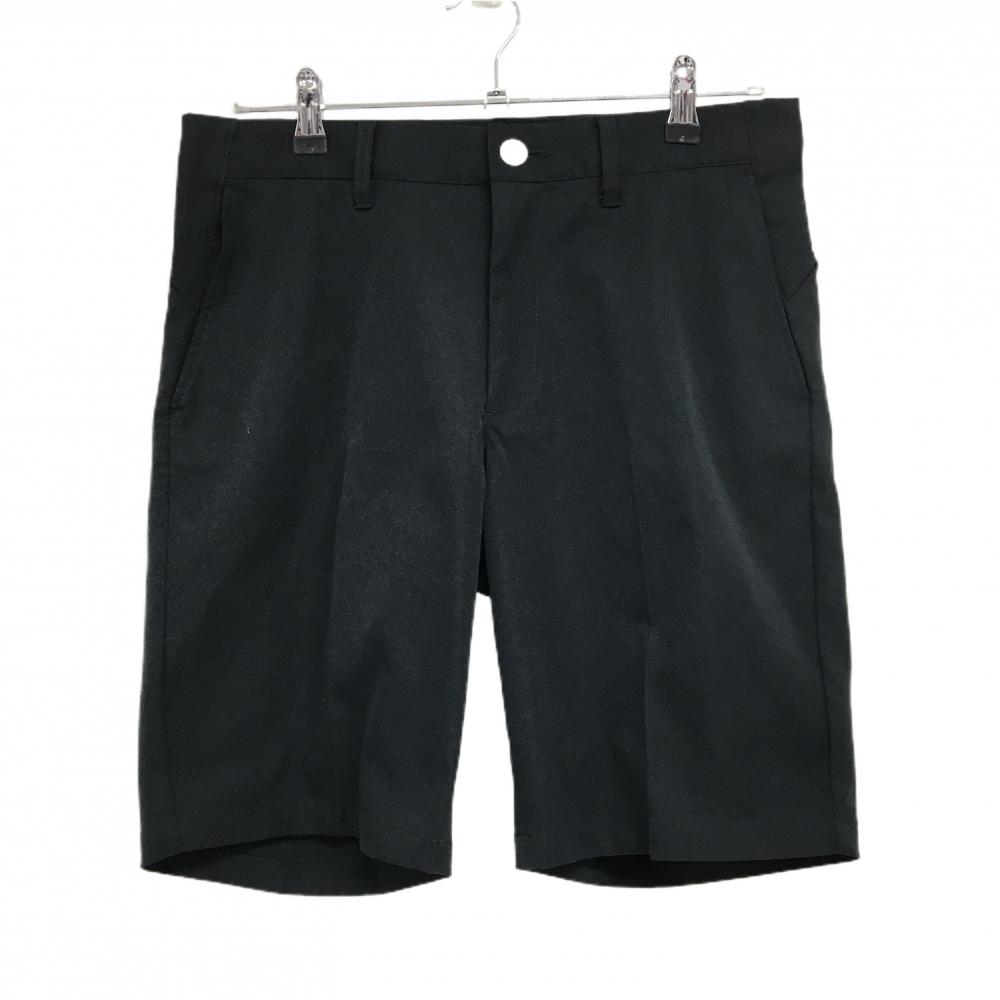 【超美品】ニューバランスゴルフ ハーフパンツ 黒×ライトグレー ロゴプリント メンズ 4(M) ゴルフウェア 2023年モデル New Balance