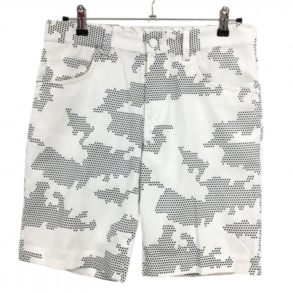 ニューバランスゴルフ ハーフパンツ 白×黒 総柄 メンズ 4(M) ゴルフウェア New Balance