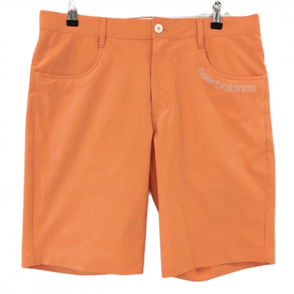ニューバランスゴルフ ハーフパンツ オレンジ ロゴプリント  メンズ 6(XL) ゴルフウェア New Balance