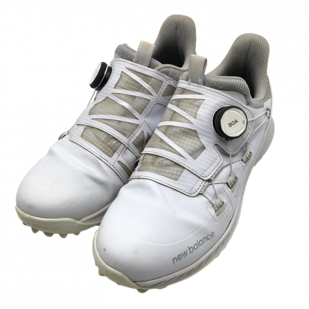 ニューバランス ゴルフシューズ 白 1001v4 スパイクレス BOA ダイヤル式 メンズ 25.0 ゴルフウェア New Balance