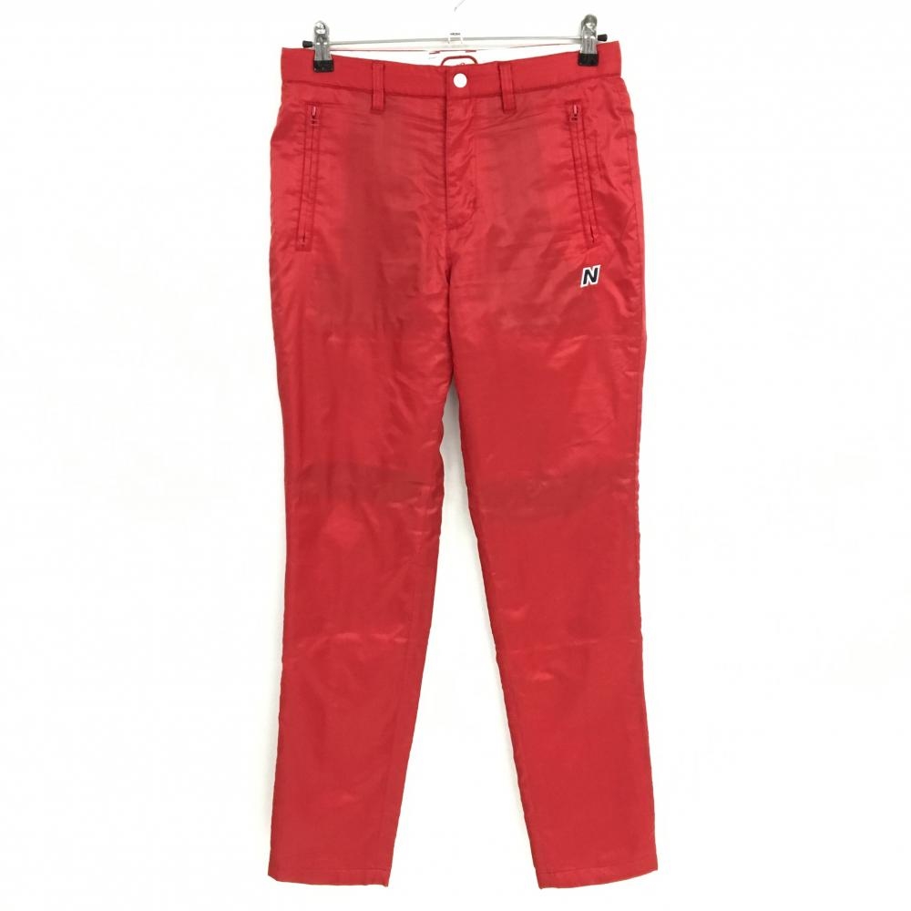 ニューバランスゴルフ 中綿パンツ レッド 地模様 ロゴ刺しゅう メンズ 3(S) ゴルフウェア New Balance