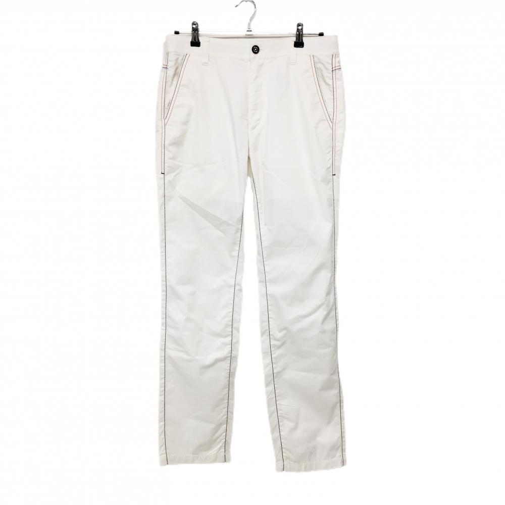【美品】パラディーゾ パンツ 白 ステッチオレンジ メンズ 82 ゴルフウェア Paradiso