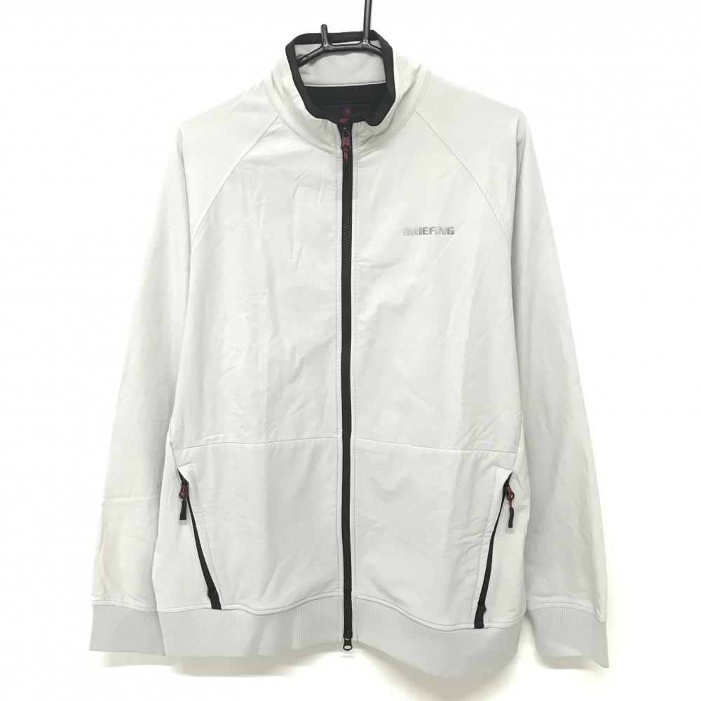 【超美品】ブリーフィング ジャケット ライトグレージュ 裏起毛  メンズ L ゴルフウェア 2024年モデル BRIEFING