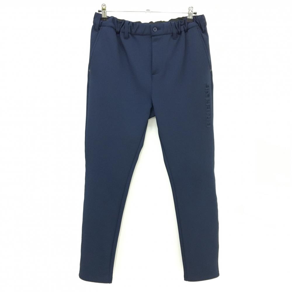 【超美品】ブリーフィング パンツ ネイビー 立体ロゴ刺しゅう ウエストゴム ストレッチ  メンズ M ゴルフウェア BRIEFING