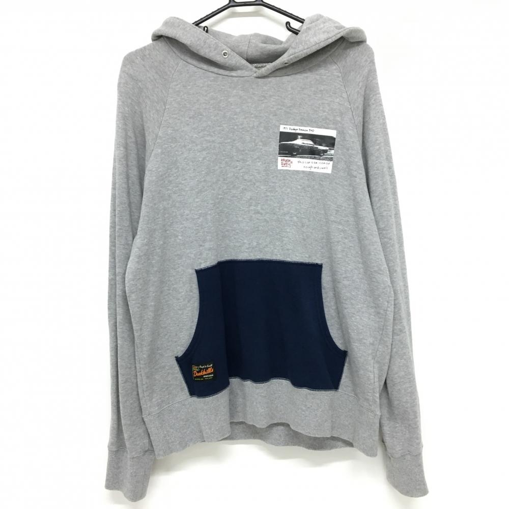 ラフアンドスウェル パーカー グレー 腹部ポケット トレーナー  メンズ M ゴルフウェア rough＆swell