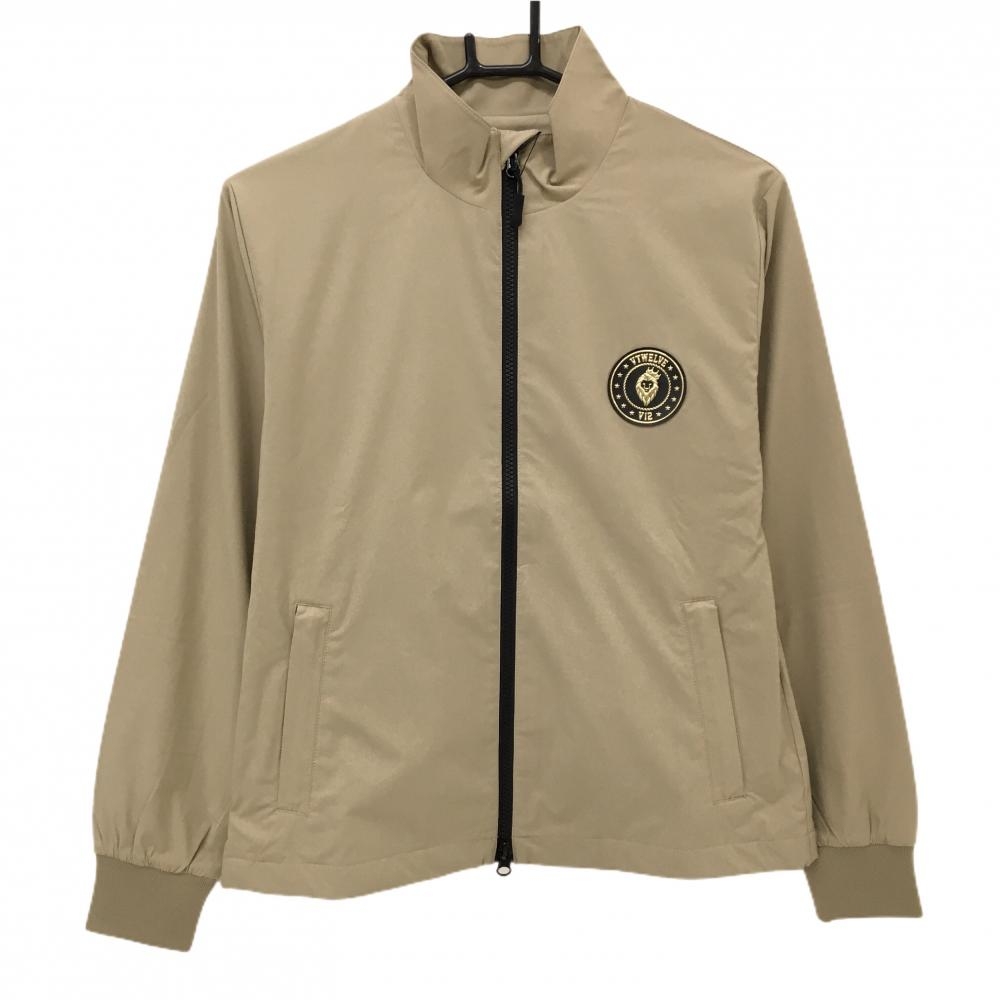 【新品】V12 ジャケット ベージュ 撥水 防風 軽量 メッシュ裏地 背面ポケット レディース 1(M) ゴルフウェア V12