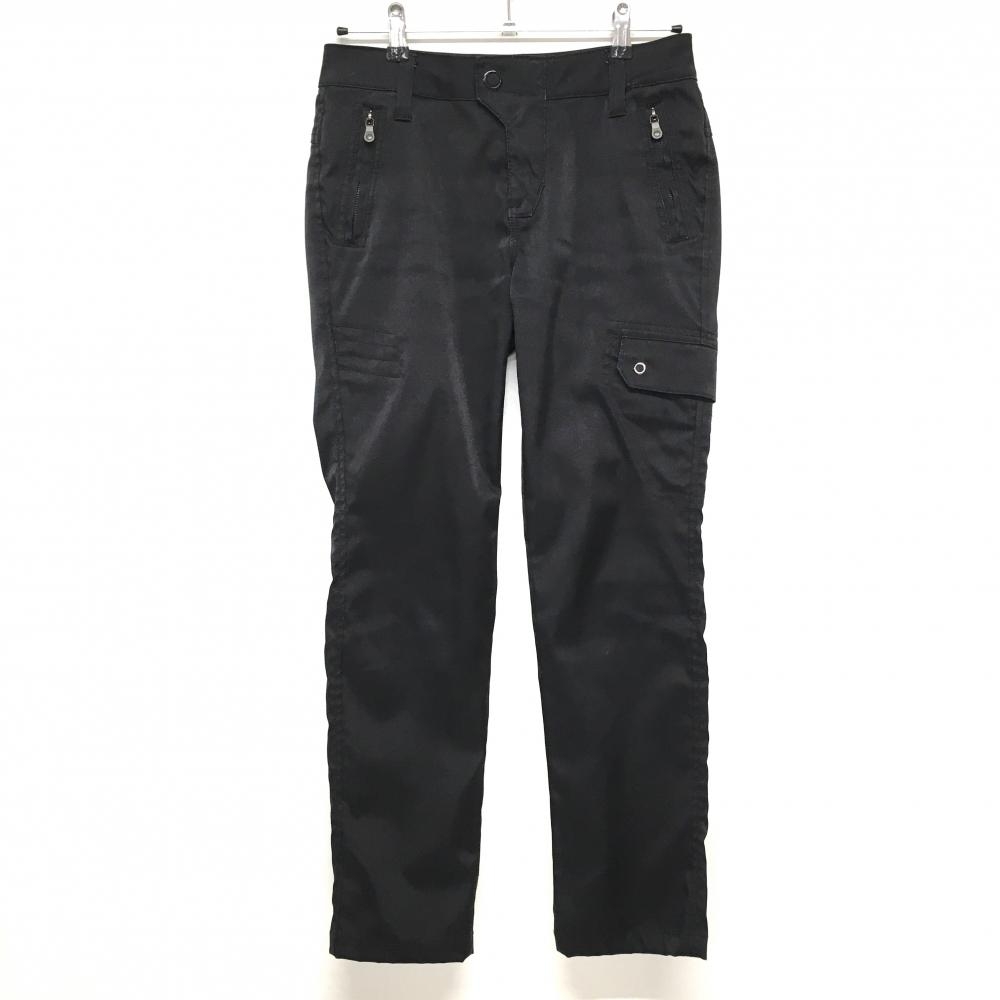 エドウィンゴルフ パンツ 黒 ジップポケット ティー装着可 レディース M ゴルフウェア EDWIN GOLF