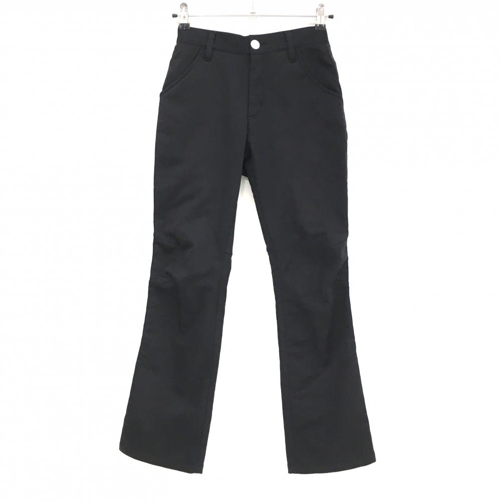 【美品】コルウィン パンツ 黒 サイドテープライン 裏起毛 ストレッチ レディース S ゴルフウェア Kolwin