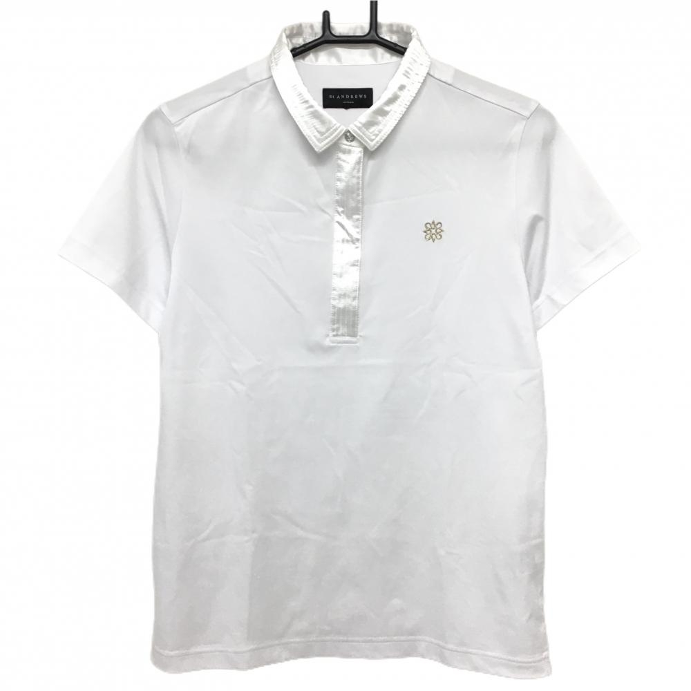 美品セントアンドリュースS T柄半袖ポロシャツ(レディース)