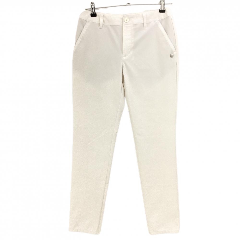 【美品】セントアンドリュース パンツ アイボリー ポケット口シルバー ストレッチ レディース M ゴルフウェア 2024年モデル St ANDREWS