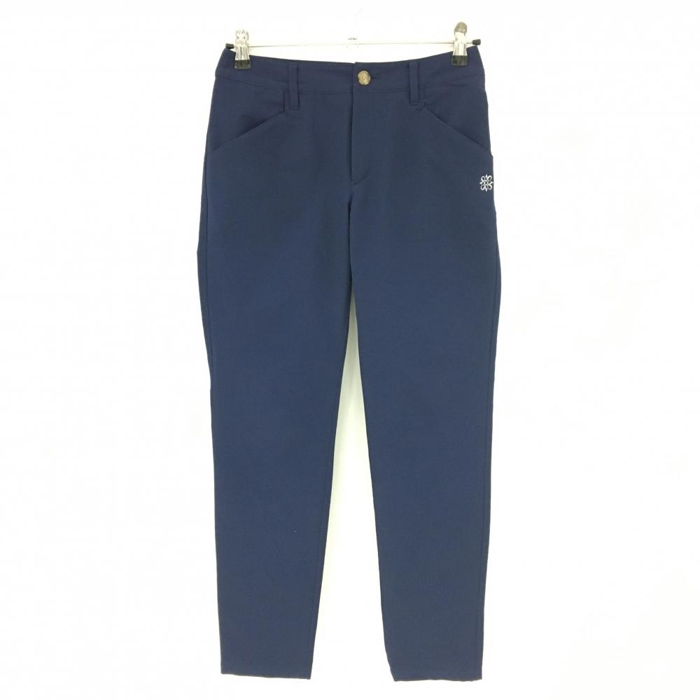 【美品】セントアンドリュース パンツ ネイビー ロゴ白  レディース S ゴルフウェア St ANDREWS