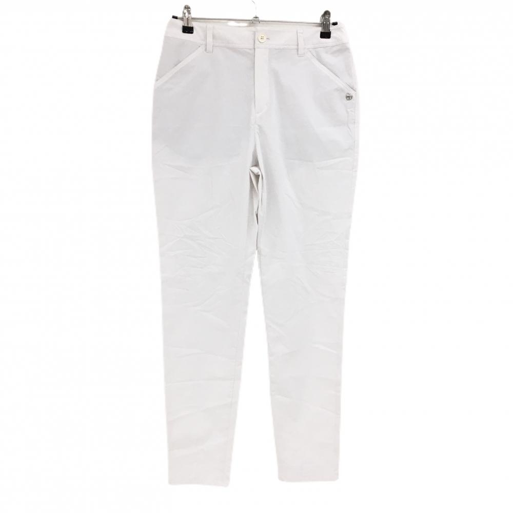 【超美品】セントアンドリュース パンツ 白 織生地 ストレッチ  レディース L ゴルフウェア 2024年モデル St ANDREWS