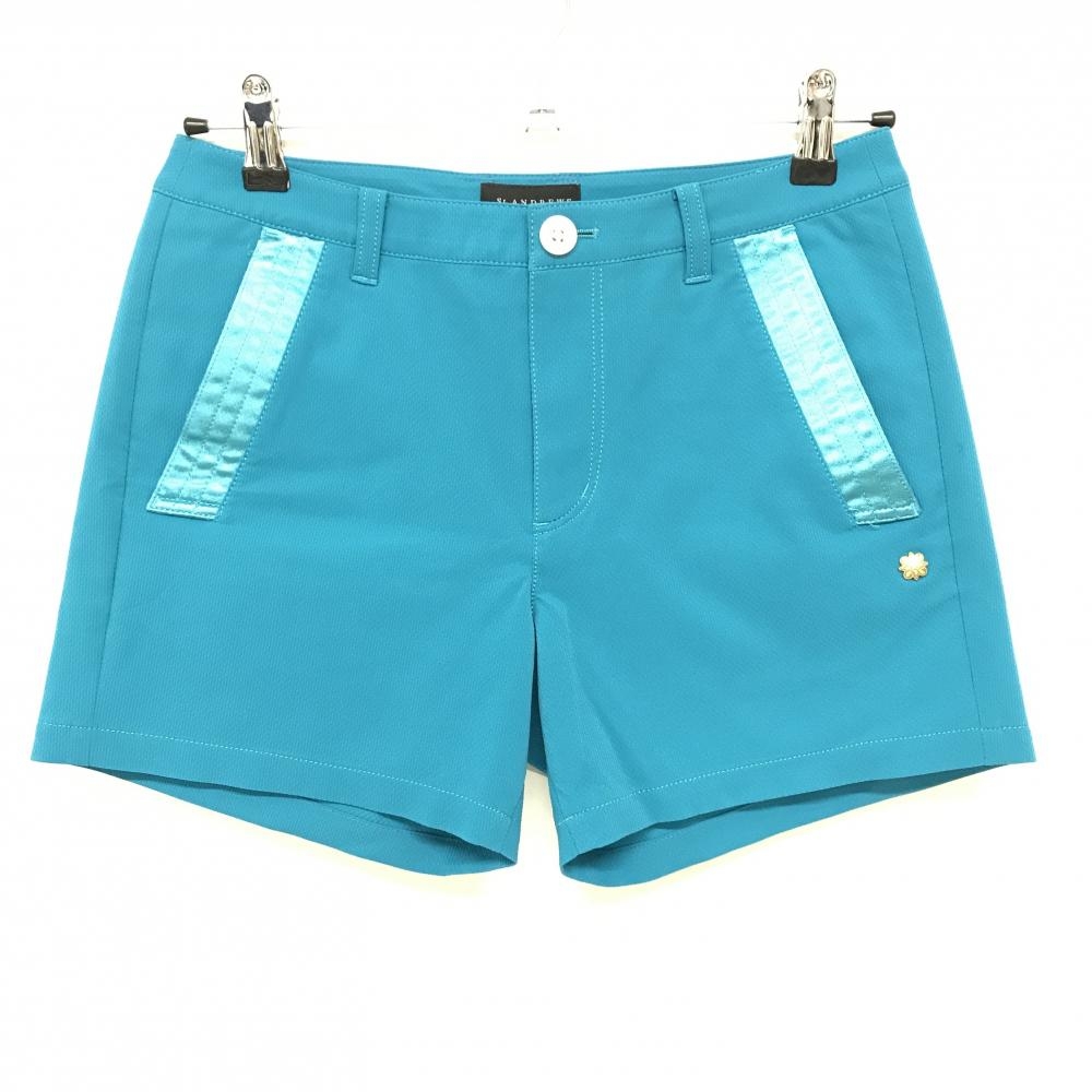 【超美品】セントアンドリュース ショートパンツ ターコイズブルー ストレッチ  レディース S ゴルフウェア St ANDREWS