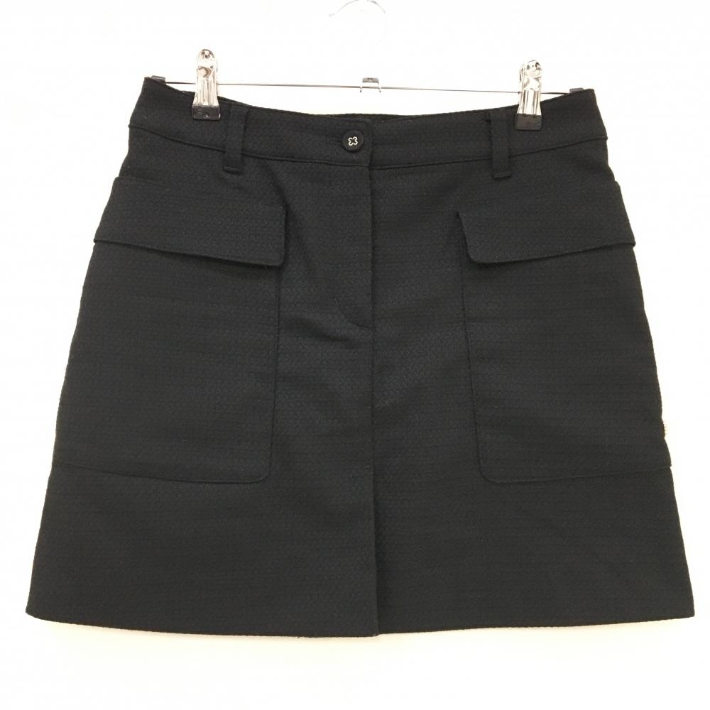 【美品】セントアンドリュース スカート 黒 織生地  レディース M ゴルフウェア 2024年モデル St ANDREWS