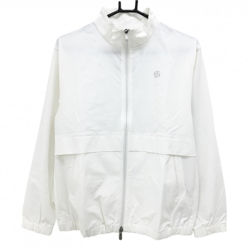 【新品】セントアンドリュース ジャケット 白 ストレッチ ロゴ レディース L ゴルフウェア St ANDREWS