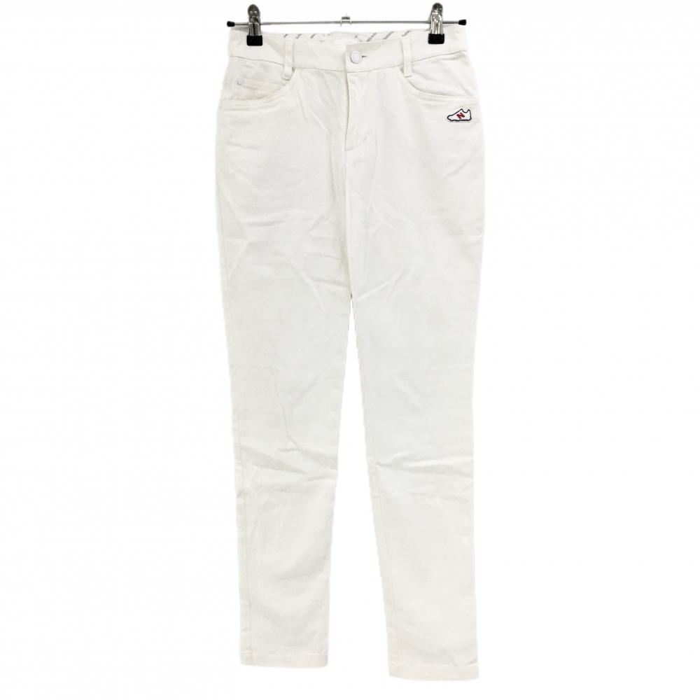 ニューバランスゴルフ パンツ 白 スニーカーワッペン  レディース 00(XS) ゴルフウェア New Balance