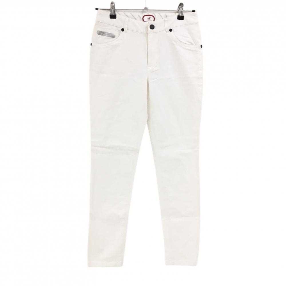 ニューバランスゴルフ パンツ 白 無地 ストレッチ レディース 1(M) ゴルフウェア New Balance