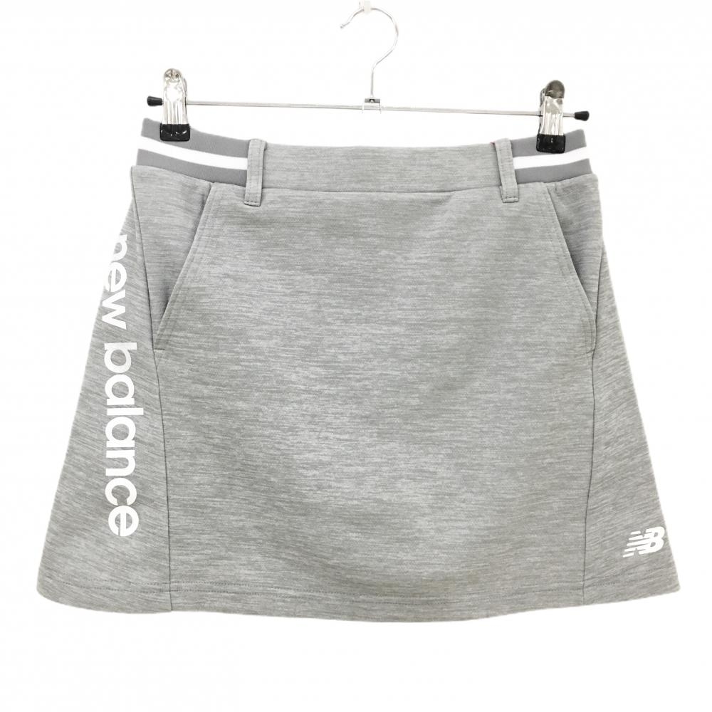 【新品】ニューバランスゴルフ スカート 杢ライトグレー 内側インナーパンツ レディース 1(M) ゴルフウェア 2025年モデル New Balance