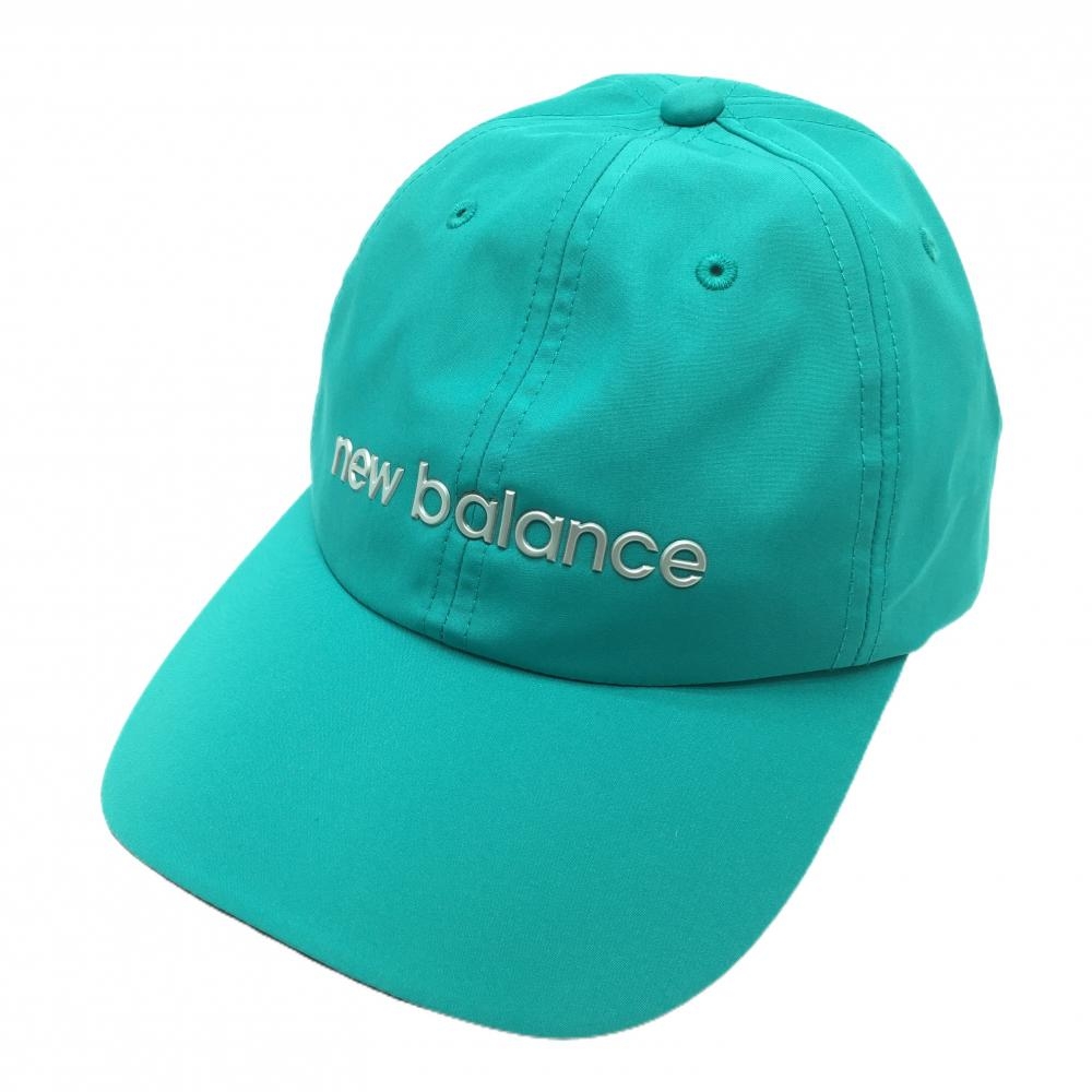 【未使用品】ニューバランスゴルフ キャップ ブルーグリーン 後ろリボン レディース FR ゴルフウェア New Balance