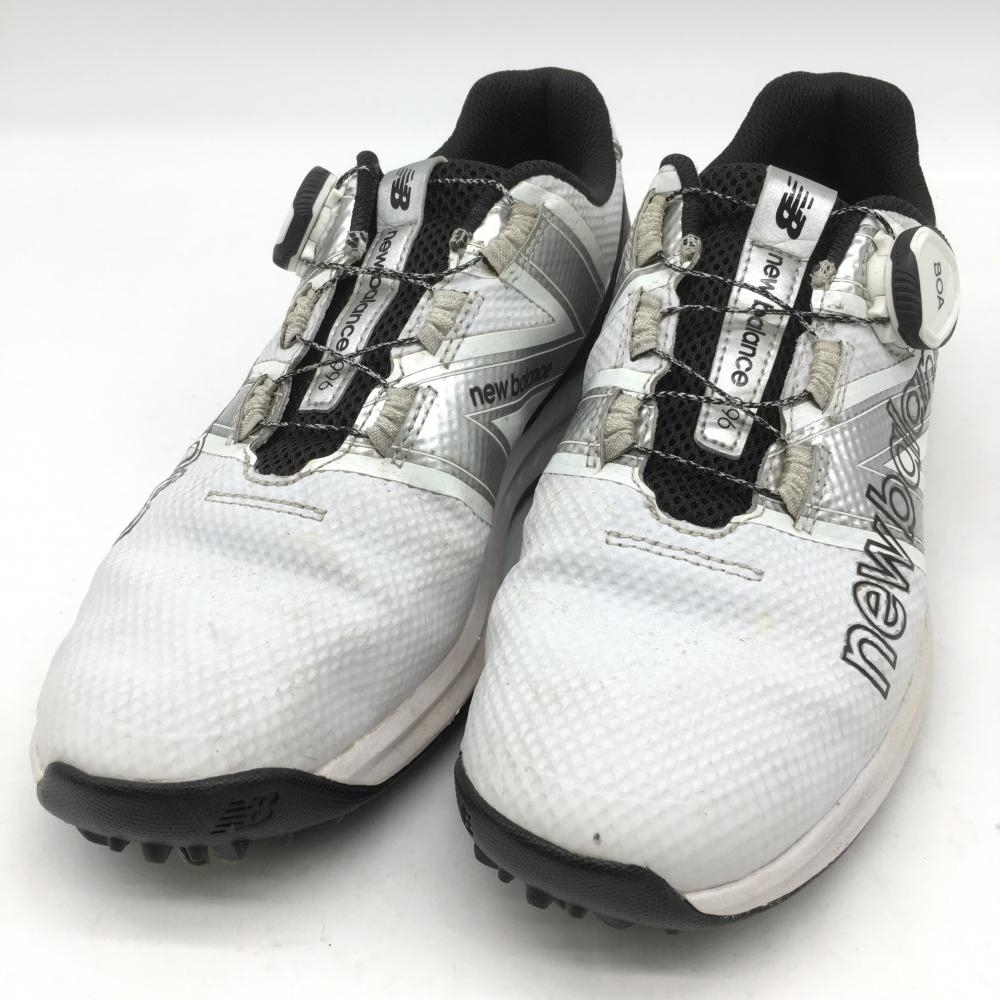 ニューバランス ゴルフシューズ 白×黒 UGBF996X ボア BOA レディース 23.5 ゴルフウェア New Balance
