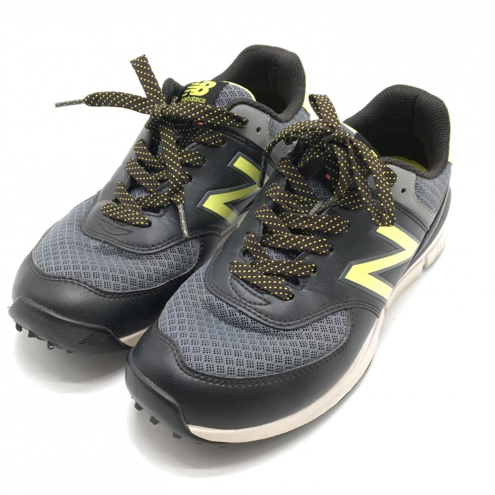 ニューバランスゴルフ ゴルフシューズ グレー×イエロー UGS574BL スパイクレス レディース 24.0 ゴルフウェア New Balance