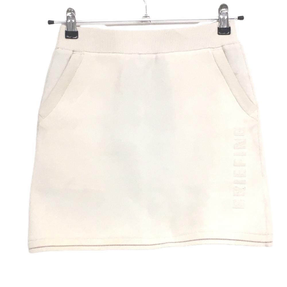 ブリーフィング ニットスカート 白系 内側インナーパンツ ウエストゴム  レディース XS ゴルフウェア BRIEFING