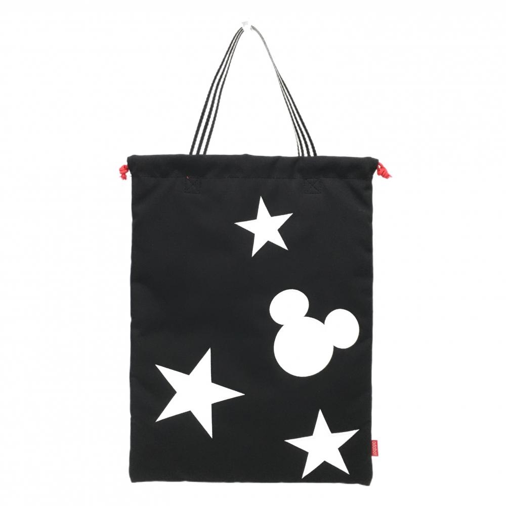【美品】アダバット×DISNEY シューズケース 黒×白 ミッキー 星  ゴルフ adabat