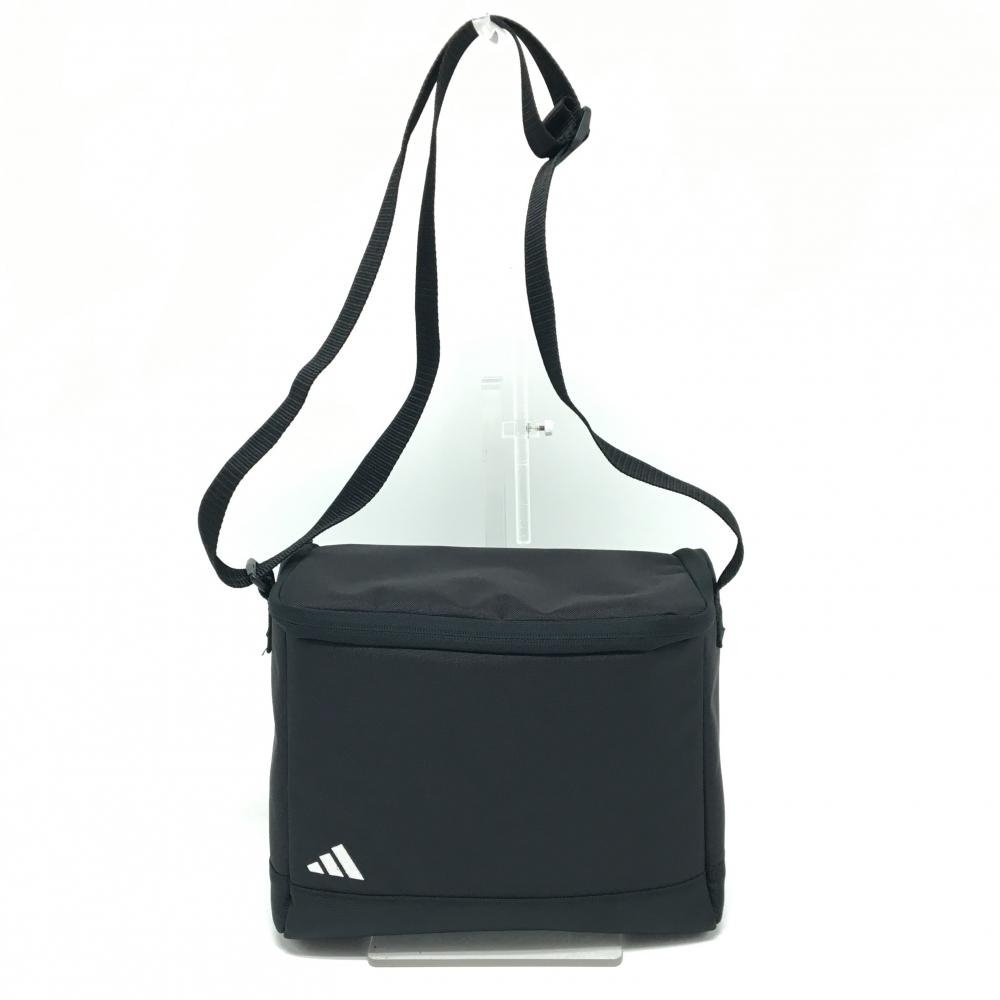【超美品】アディダス 保冷ショルダーバッグ 黒 クーラーバッグ カートバッグ 内側にシワ M ゴルフ adidas