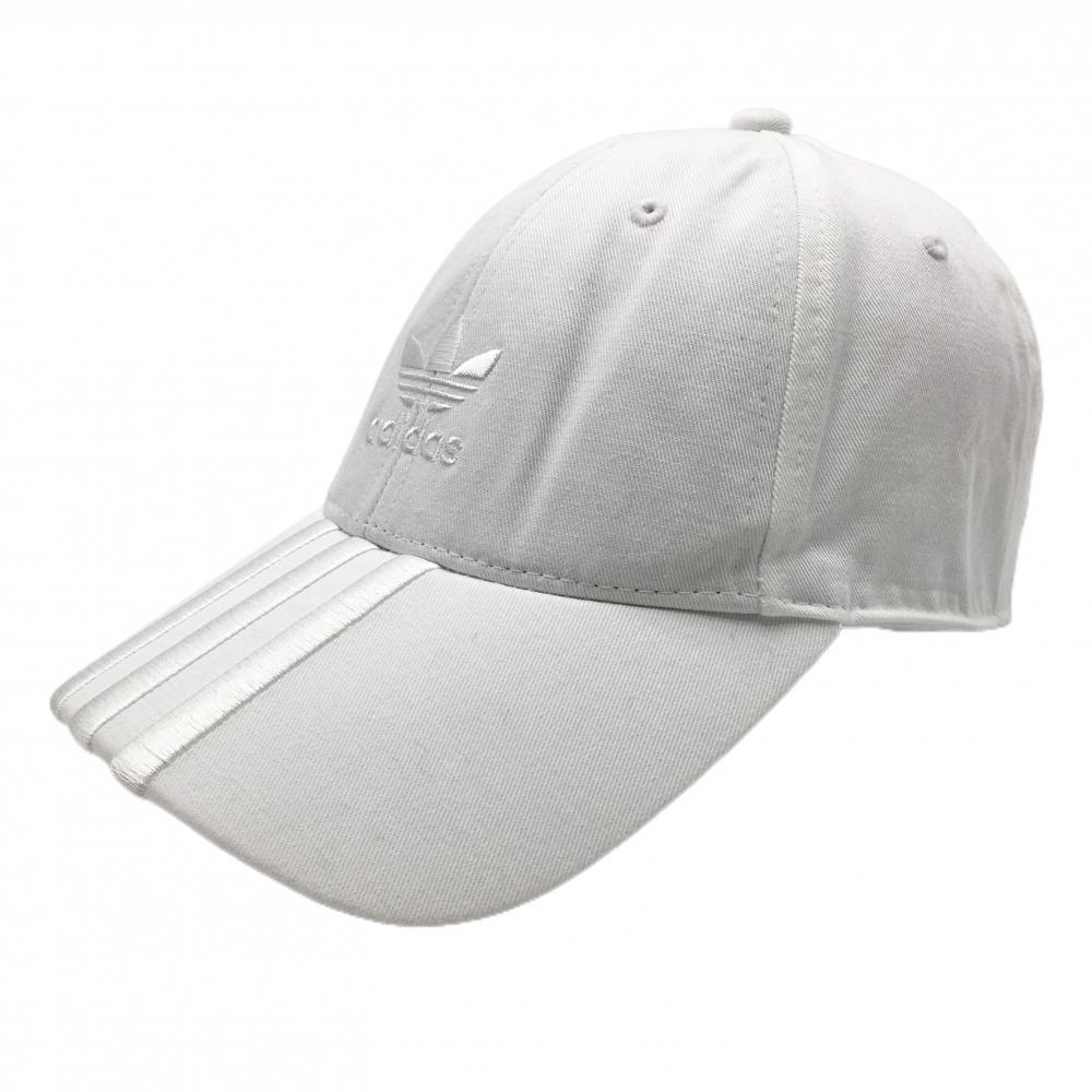 アディダスオリジナルス キャップ 白 3ライン  ゴルフウェア 2023年モデル adidas