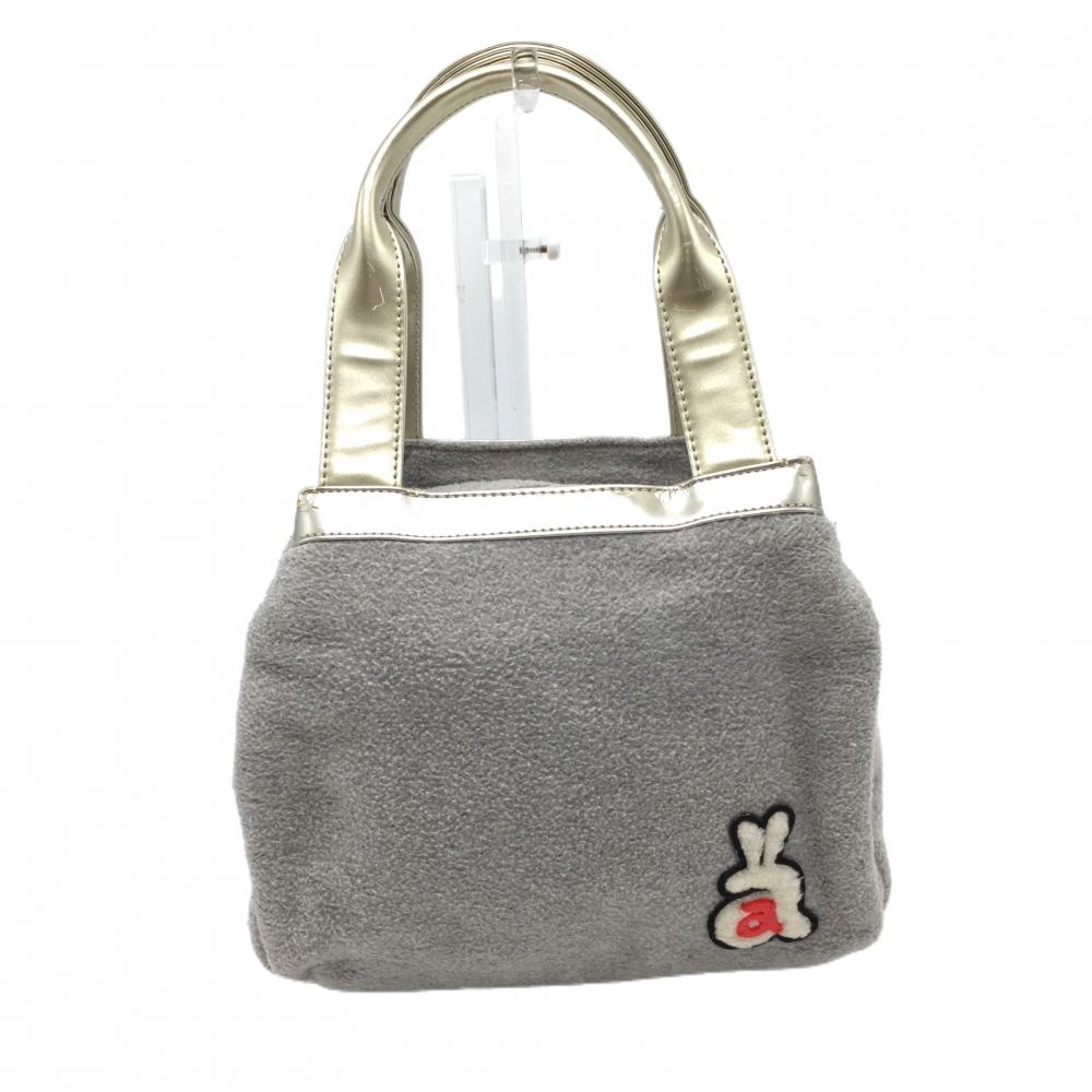 アルチビオ カートバッグ ライトグレー×シャンパンゴールド系 起毛素材 内ポケット付ゴルフ archivio