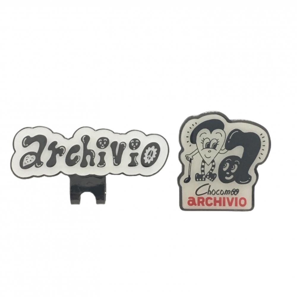 【新品】アルチビオ×Chocomoo マーカー 白×黒 チョコムー コラボ ゴルフ archivio