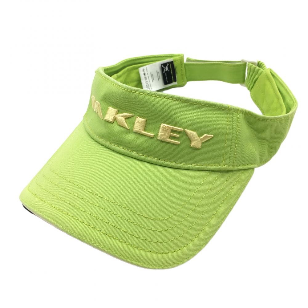オークリー サンバイザー ライトグリーン 立体ロゴ刺しゅう  ゴルフウェア Oakley