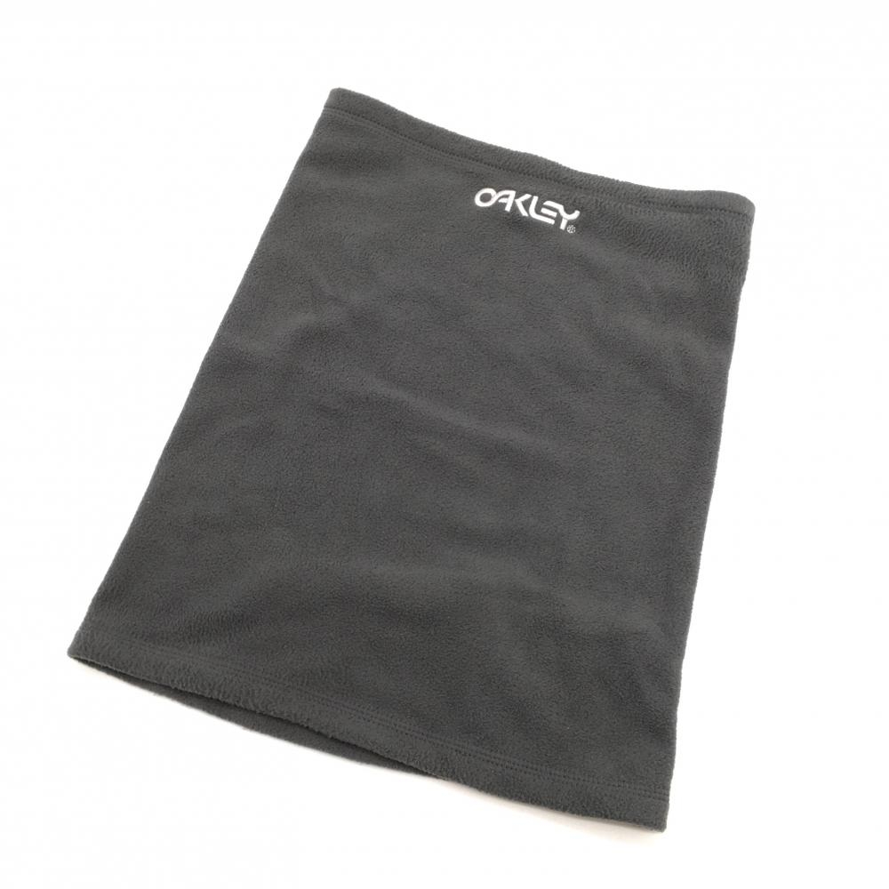 【美品】オークリー ネックウォーマー グレー フリース ゴルフウェア Oakley