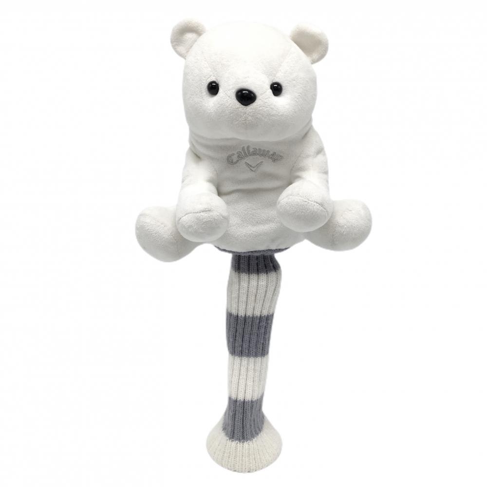 キャロウェイ ヘッドカバー(DR) 白×グレー ベア ぬいぐるみ ゴルフ Callaway