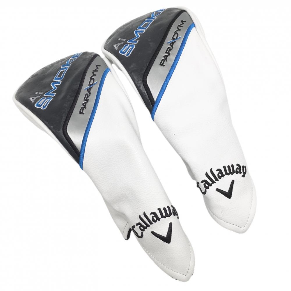 キャロウェイ ヘッドカバー2点セット(FW) 白×ライトブルー PARADYM AiSMOKE FW ゴルフ Callaway