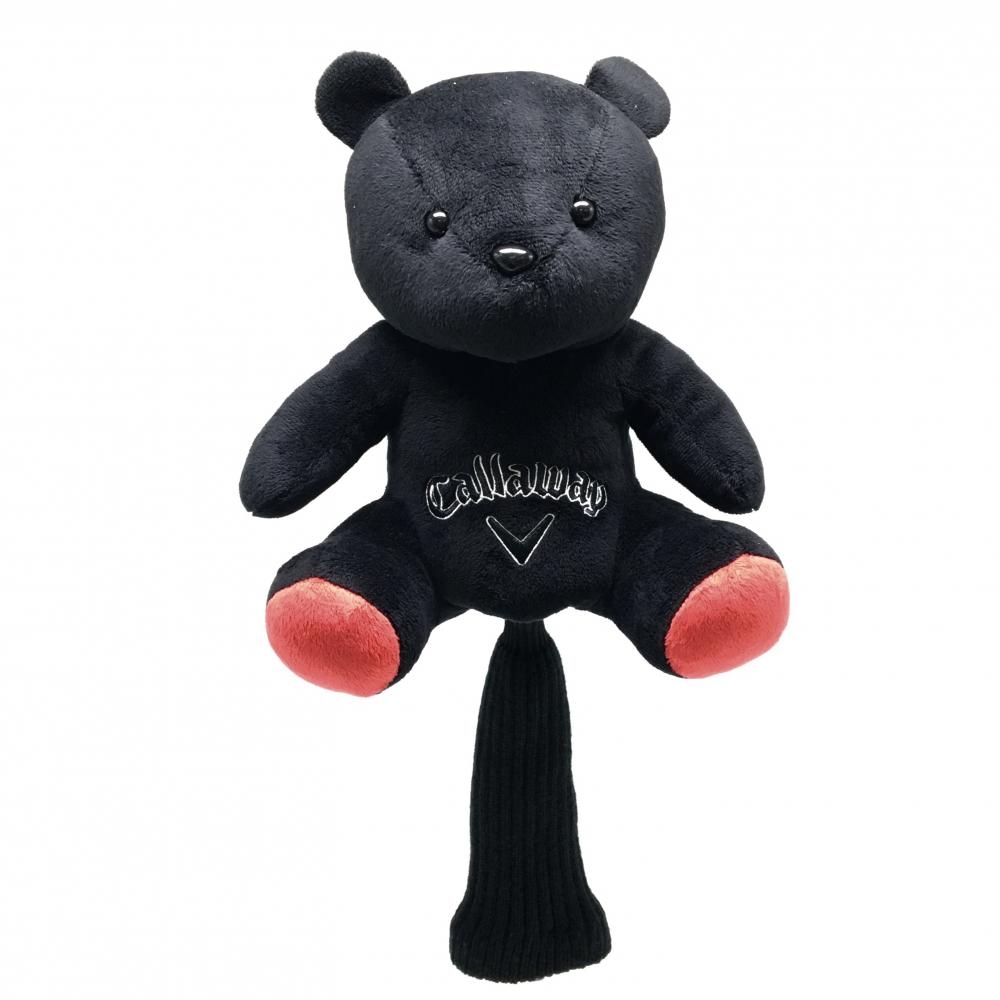 【美品】キャロウェイ ヘッドカバー(DR) 黒×レッド ベア ぬいぐるみ  ゴルフ Callaway