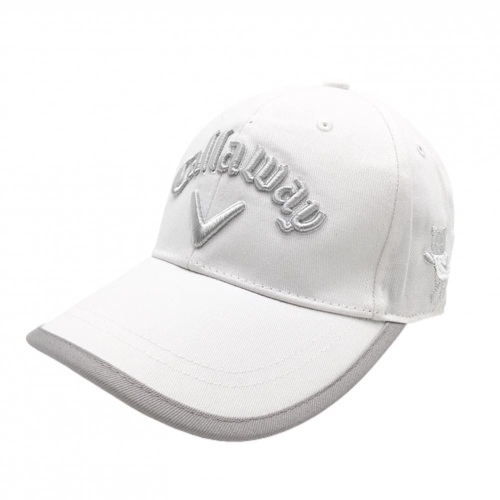 【新品】キャロウェイ キャップ 白 クマ刺しゅう FR   ゴルフウェア Callaway