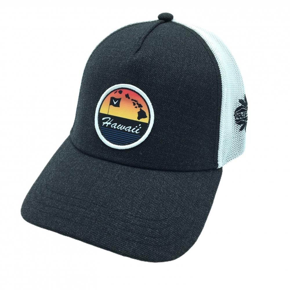 【未使用品】キャロウェイ メッシュキャップ ダークグレー×白 ワッペン    ゴルフウェア Callaway