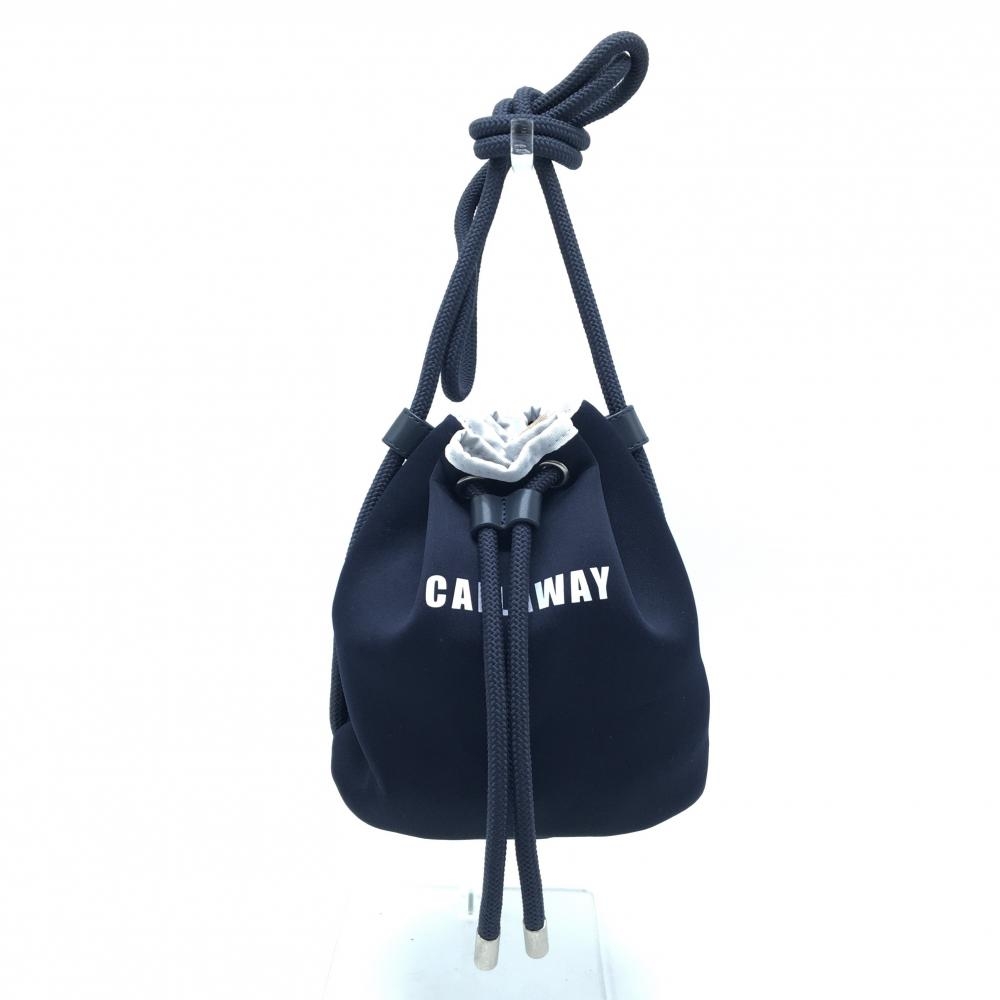 キャロウェイ ショルダーバッグ ネイビー×白 巾着 カートバッグ ゴルフ Callaway
