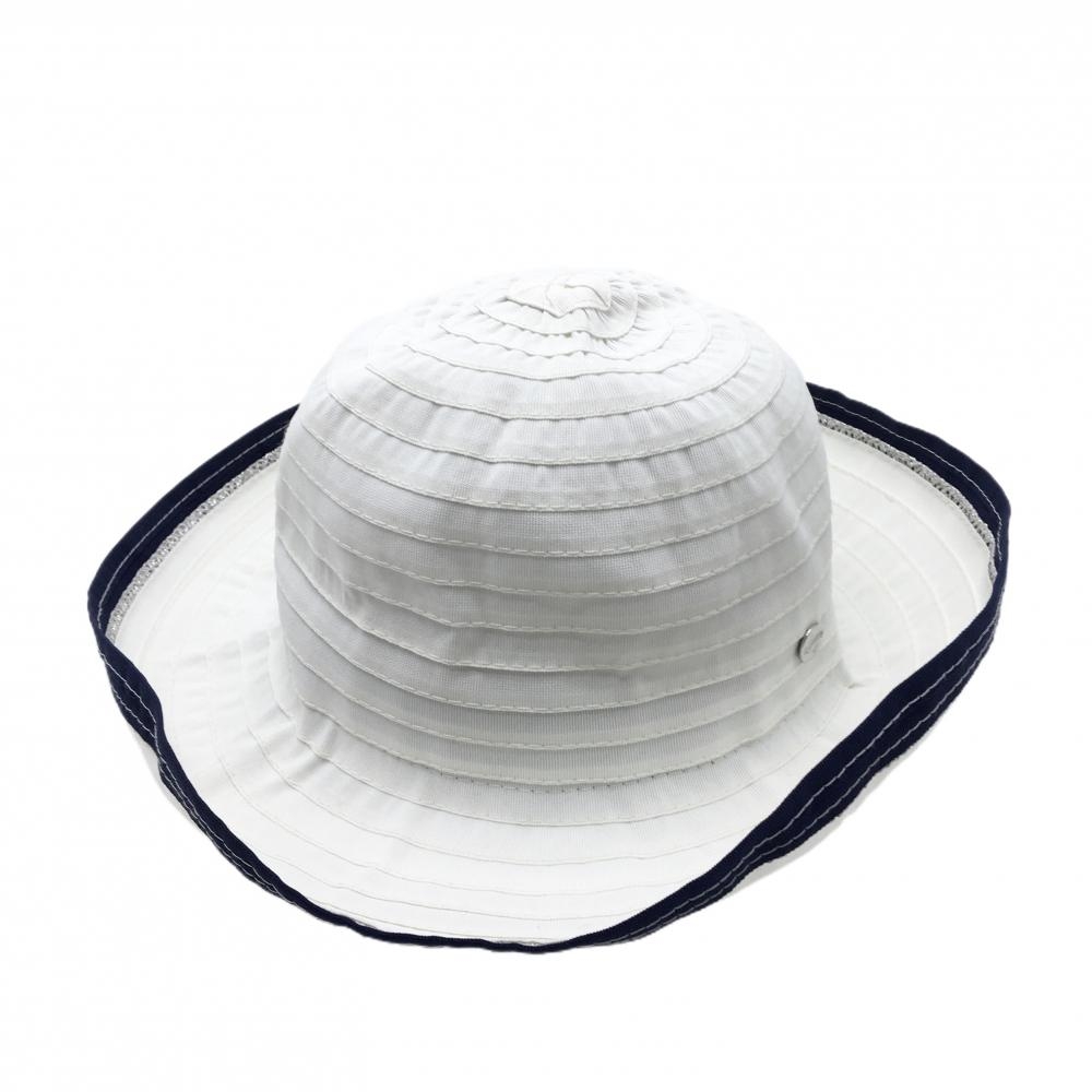 【新品】キャロウェイ ハット 白×ネイビー ポリエステル100％ FR  ゴルフウェア Callaway