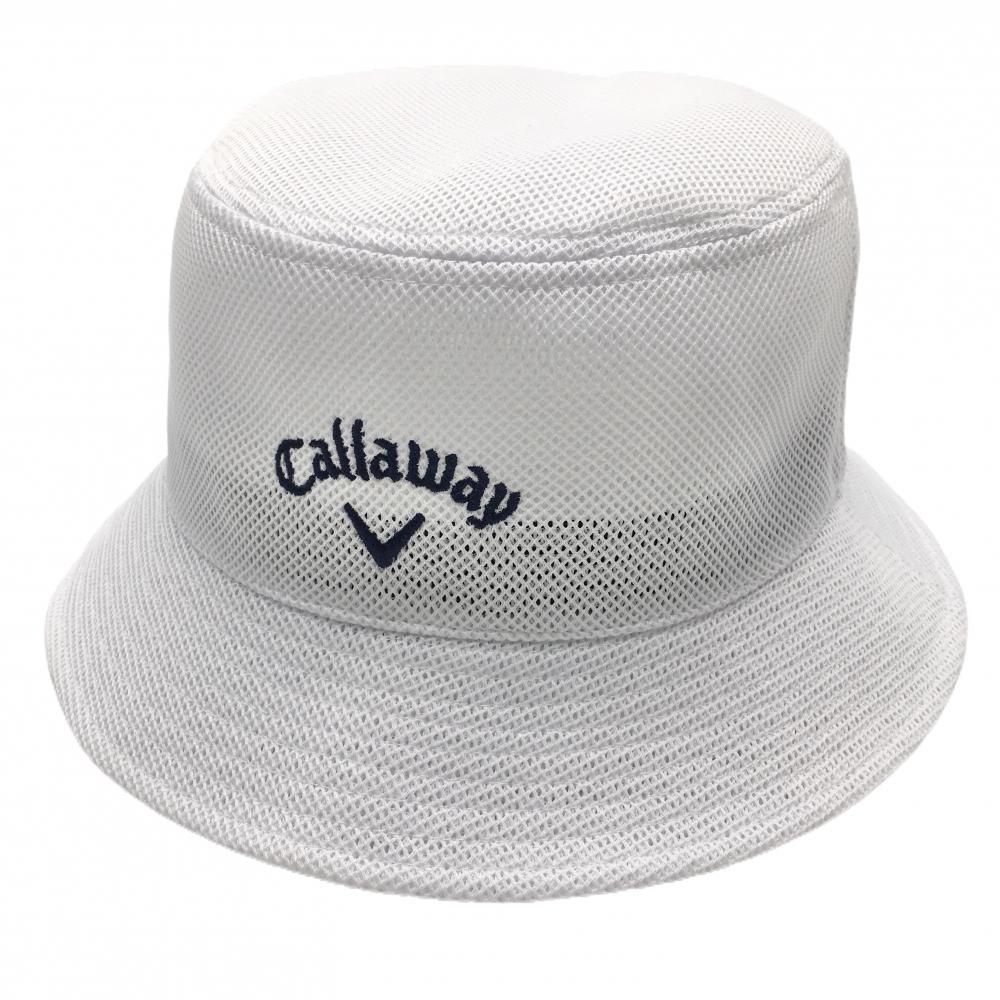 【新品】キャロウェイ メッシュハット 白×ネイビー Wind Through HAT  FR   ゴルフウェア 2024年モデル Callaway