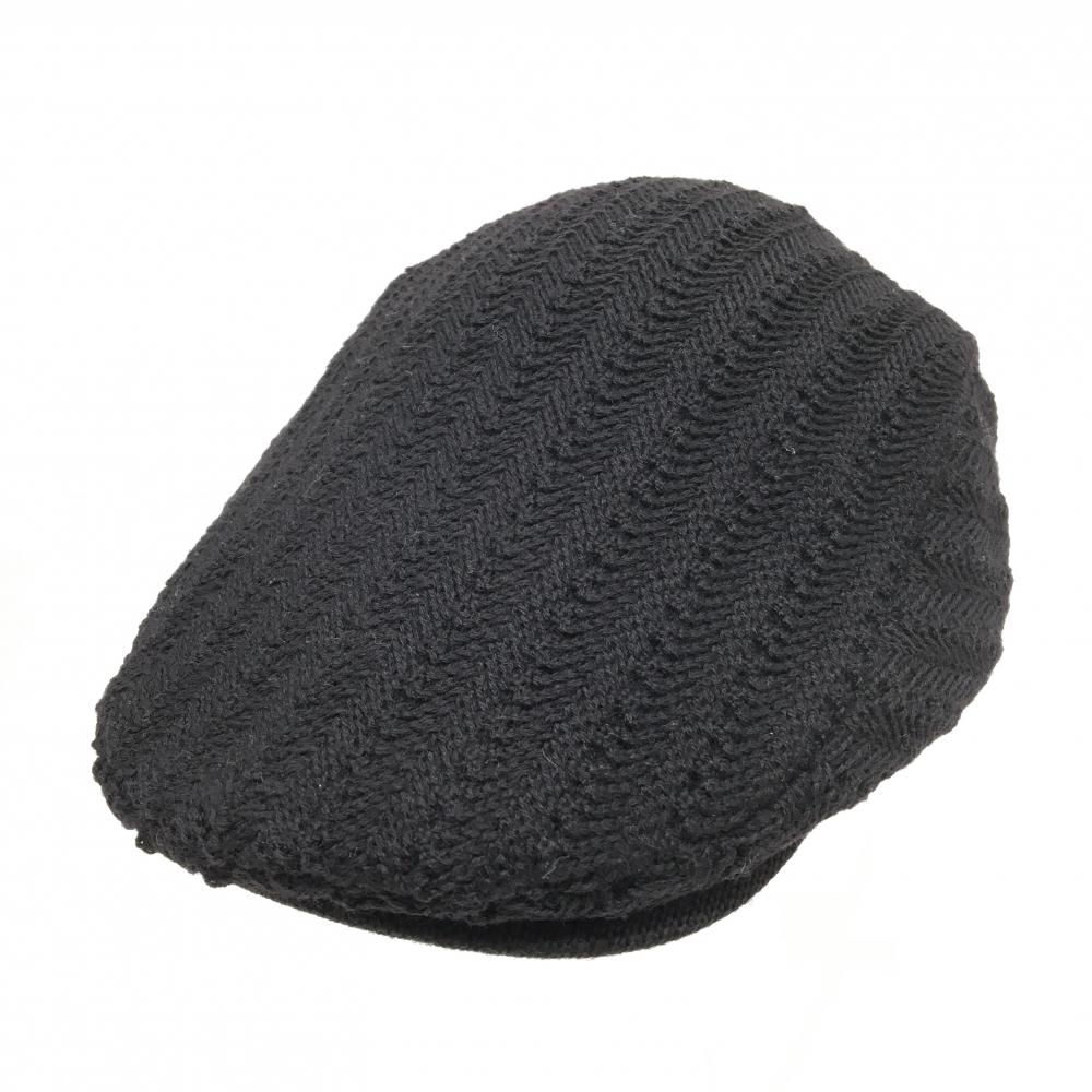 【新品】キャロウェイ ハンチング帽 黒 ニット ウール100％ FR   ゴルフウェア Callaway