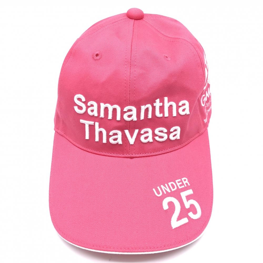 【新品】Samantha Thavasa サマンサタバサ キャップ ピンク×白 グローバルカップ F ゴルフウェア