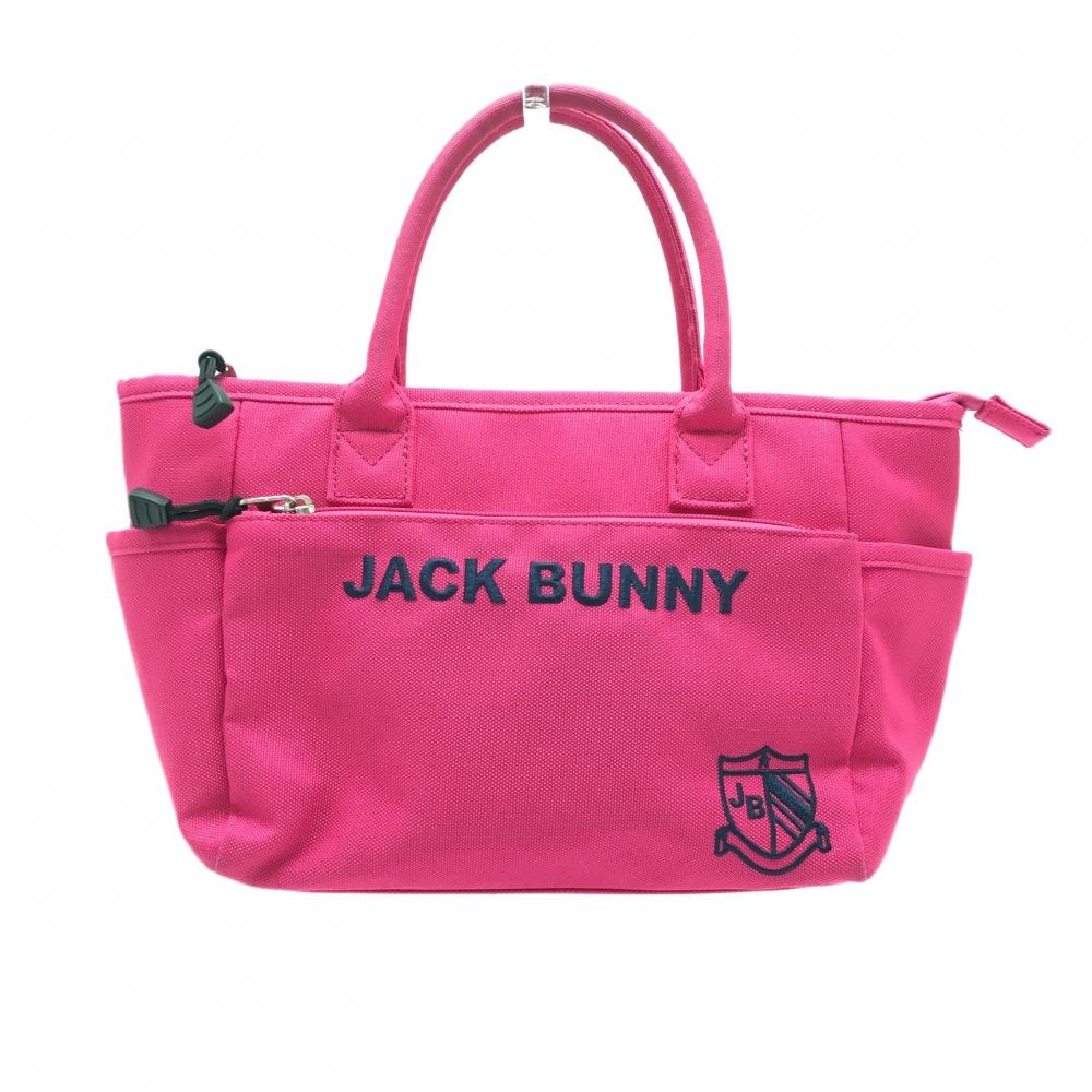 ジャックバニー カートバッグ ピンク×ネイビー 内外ポケット ゴルフ Jack Bunny 画像