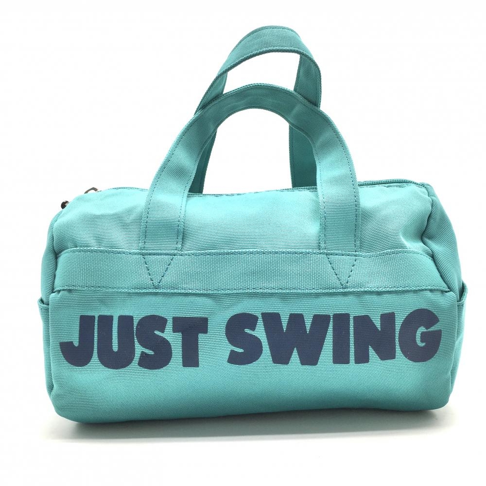 【美品】ジャックバニー カートバッグ ブルーグリーン×ネイビー ロゴ 内サイドポケット ゴルフ Jack Bunny