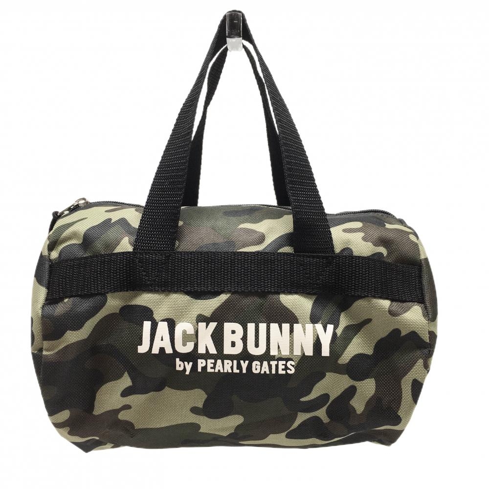 【美品】ジャックバニー カートバッグ  カーキ×ブラウン カモフラ 迷彩 ゴルフ Jack Bunny