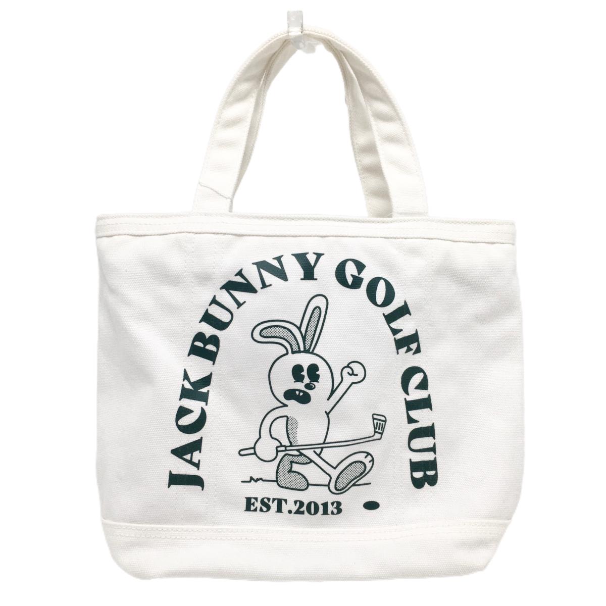 【新品】ジャックバニー カートバッグ 白×グリーン ラビット キャンパス地  ゴルフ 2025年モデル Jack Bunny